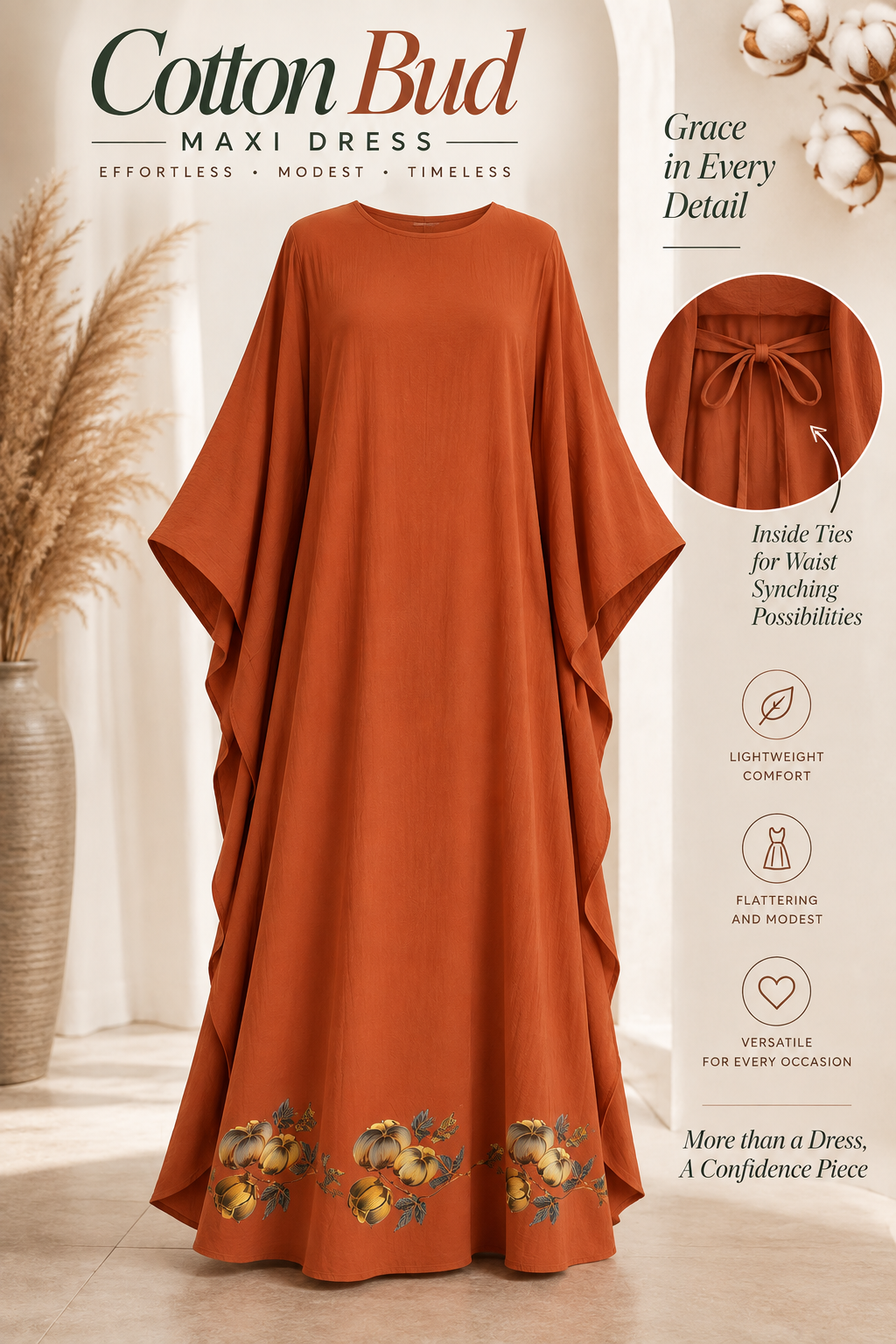 Cotton Bud Abaya